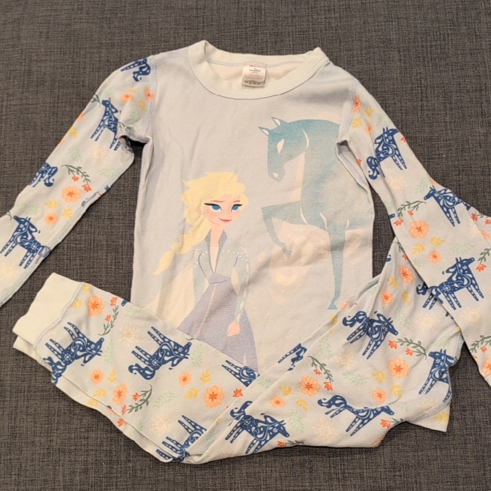 Hanna Andersson Frozen Elsa Pajamas 8YO